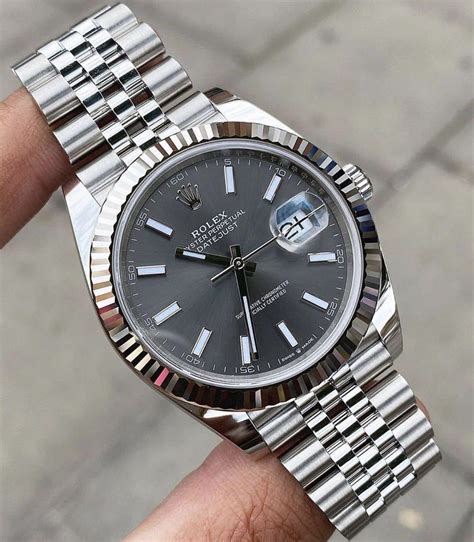 rolex datejust 41mm fluted rhodium s|new rolex datejust 41 2021.